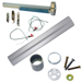 KIT - CVC (Concealed Vertical Cable) Grooved Exit Device, LD (Less Dogging), 110MD-NL-OP Nightlatch Trim (Requires Rim Cylinder), 36in x Up to 96in, Grade 1, 626/US26D Satin Chrome