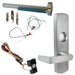 KIT - CVC (Concealed Vertical Cable) Grooved Exit Device, RX (Request to Exit Switch), 996L-NL-06 Nightlatch Lever Trim (Requires Rim Cylinder), LHR Left Hand Reverse/Reversible Handing (Snap Ring Tool Required), 36in x Up to 96in, Hex Dogging, Grade 1, 626/US26D Satin Chrome