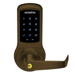 nexTouch Touchscreen Keypad Bored Lock, Accentra Data-on-Card, Augusta Lever, Schlage C Keyway, Grade 1, Weather Resistant, 613E/US10BE Dark Oxidized Satin Bronze  ***Yale is Now Accentra***