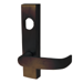 KIT - Nightlatch Exit Trim (Key Retracts Latchbolt, Lever Rigid), Less 34 Rim Cylinder, Escutcheon with L Lever, RHR Right Hand Reverse, 613E/US10BE Dark Satin Bronze (Works with (12) 8304, 8504, 8804, 8888, 8904, 9804 and 9904 Series)
