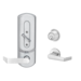 Interconnect Mechanical Lock, CS Series, 6-Pin Cylinder C Keyway, 626/US26D Satin Chrome