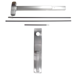 KIT - CVR Concealed Vertical Rod Exit Device, Nightlatch Pull Trim 512NL, 36in x 96in, Hex Dogging, Left Hand Reverse/Reversible, Grade 1, 626/US26D Satin Chrome