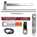 KIT - Exit Alarm, CVR Concealed Vertical Rod Exit Device, Nightlatch Pull Trim 512NL, 36in x 96in, Less Dogging, Left Hand Reverse/Reversible, Grade 1, 626/US26D Satin Chrome