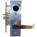 Classroom Security Indicator Mortise Lockset, ANSI Strike, Right Hand Reverse, G3-Less Mortise Cylinder, Steel Escutcheon 8-1/2in H x 2-3/4in W x 7/16in Deep, 630/US32D Stainless Steel