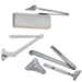 KIT - 281 Series Surface Door Closer, CPS Heavy Duty Parallel Arm with Compression Stop, ADA Cast Iron Heavy Duty Powerglide Series, Adjustable Spring Size 1-6, TB Thru-Bolts, UL Listed for Fire Rated Doors, All Weather Fluid, Grade 1, 689/EN Sprayed Aluminum