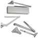 KIT - 351 Series Surface Door Closer, CPS Heavy Duty Parallel Arm with Compression Stop, ADA Cast Iron Heavy Duty Powerglide Series, Adjustable Spring Size 1-6, TB Thru-Bolts, UL Listed for Fire Rated Doors, All Weather Fluid, Grade 1, 689/EN Sprayed Aluminum