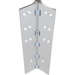 Full Mortise Concealed Geared Continuous Hinge, No Door Inset, Flush Mount, Heavy Duty, 83in, Up to 450lbs, 628/US28/C Clear Anodized