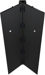 Full Mortise Concealed Geared Continuous Hinge, 1/8in Door Inset, Heavy Duty, 120in, Up to 450lbs, 315/B Black Anodized