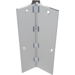Full Mortise Concealed Geared Continuous Hinge, 1-1/8in Door Inset, Heavy Duty, 120in, Up to 450lbs, 628/US28/C Clear Anodized