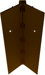 Full Mortise Concealed Geared Continuous Hinge, 1/8in Door Inset, Heavy Duty, 120in, Up to 450lbs, 313/D Dark Bronze Anodized