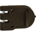 Jimmy-Proof Deadlock, Single Cylinder, 2-3/8in Backset, Para Keyway, 2-Keys, 696 Sprayed Brass