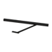 Surface Overhead Stop-Only, Size 4, UL Fire Rated, 693/SPBLK Flat Black Powder Coat