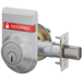 Indicator Deadbolt Single Cylinder, Inside Locked/Unlocked, Outside Occupied/Vacant, C Keyway (Keyed 6-Pin), Keyed Alike 4, Triple Option Adjustable Backset 2-3/8 to 2-3/4, Grade 2, 626/US26D Satin Chrome