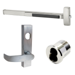 KIT - Fire Rated, PE8800 Series Rim Exit Device, Classroom Lever Trim (Key Locks/Unlocks Trim), Narrow Escutcheon with L Lever, Keyed Trim (Mortise IC), LFIC (Large Format Interchangeable Core Mortise Housing Only, Less Core), 36in, Grade 1, LHR Left Hand Reverse, 630/US32D Stainless Steel