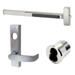 KIT - Fire Rated, PE8800 Series Rim Exit Device, Classroom Lever Trim (Key Locks/Unlocks Trim), Narrow Escutcheon with L Lever, Keyed Trim (Mortise IC), LFIC (Large Format Interchangeable Core Mortise Housing Only, Less Core), 36in, Grade 1, RHR Right Hand Reverse, 630/US32D Stainless Steel