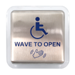 Magic Switch Touchless 4.75in Square, Text and Logo, 0-4in Detection Range