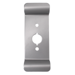 Dummy Raised Lip Pull Plate Exit Trim, Less Rim Cylinder, 689/SP28 Satin Aluminum