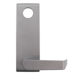 Exit Trim - Nightlatch Lever x Escutcheon, Less Cylinder, 689/SP28 Powder Coated Aluminum