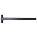 Narrow Stile Rim Exit Device, Escutcheon Nightlatch Trim 718C Less Pull, 36in, Hex Dogging, 299 Strike, Grade 1, 710/313AN Dark Bronze Anodized