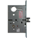 Dormitory with Deadbolt Mortise Lock, Body, Strike, Armored Front Only, Field Reversible, No Trim, 626/US26D Satin Chrome