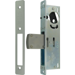 1-1/8in Backset Deadbolt, 1in x 6-7/8in Beveled Faceplate, LH or RHR Handing, Without Strike Plate, Fits Glass Aluminum Doors, 628/US28 Aluminum Clear Anodized