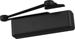 Heavy Duty Surface Door Closer, Hold Open Arm ,Parallel Bracket, Full Plastic Cover, Adjustable Spring Size 1-6, Grade 1, 693/BLK Black Powder Coat
