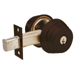 Deadbolt Single Cylinder, Schlage C Keyway, 2-3/4in Backset, Grade 2, 613E/US10BE Dark Oxidized Satin Bronze