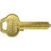Key Blanks L4 Keyway 6-Pin, Nickel Silver, Original of Ilco A1011L4, RU101