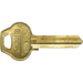 Key Blanks D2 Keyway 6-Pin, Nickel Silver, Original of Ilco A1011D2