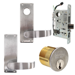 WTL Electrified Mortise Lock, Fail Secure 24V, with RX Request to Exit Switch, LA Keyway 1-Bitted, Grade 1, 626/US26D Satin Chrome