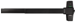 Lockdown Rim Exit Device, Marks C Keyway, Key-in-Lever on Device Head for Lockdown, Field-Reversible, Includes M996 Trim with American Style Lever, 48in, No Dogging, Grade 1, 19 Flat Black Powder Coat