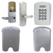 KIT - Keypad Network Hardwired Office, Mortise Lock, Rhodes Lever, Key-in-Lever, Less Cylinder, 2-3/4in Backset, UL, ANSI Strike, Field Reversible Handing, Grade 1, 626/US26D Satin Chrome