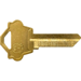 WK2 1175N 12344 Weslock Key Blank Brass