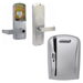 KIT - Magnetic Stripe (Swipe Card) Network Hardwired Classroom/Storeroom, Cylindrical Lock, Rhodes Lever, Key-in-Lever, Less Cylinder, 2-3/4in Backset, UL, ANSI Strike, Field Reversible Handing, Grade 1, 626/US26D Satin Chrome