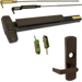 KIT - CVR (Concealed Vertical Rod) Grooved Exit Device, 996L-06 Lever Trim (Requires Rim Cylinder), LHR Left Hand Reverse/Reversible Handing (Snap Ring Tool Needed), 36in x Adjustable (Heights Up to 120in), Grade 1, 710/313AN Dark Bronze Anodized