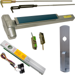 KIT - Alarmed (Requires 1-1/4in Mortise Cylinder), Fire-Rated (No Dogging), CVR (Concealed Vertical Rod) Grooved Exit Device, 990 Nightlatch Trim (Requires Rim Cylinder), 36in x Adjustable (Heights Up to 120in), Grade 1, 626/US26D Satin Chrome