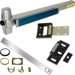 KIT - Cylinder Dogging, Rim Exit Device, Exit Only No Trim, 36in, Grade 1, 630/US32D Satin Stainless Steel, 1439 Low Profile Roller Strike