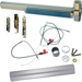 KIT - CVC (Concealed Vertical Cable) Grooved Exit Device, LD (Less Dogging), 110MD-NL-OP Nightlatch Trim (Requires Rim Cylinder), 48in x Up to 96in, Grade 1, 626/US26D Satin Chrome
