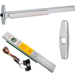 KIT - Alarmed Narrow Stile Rim Exit Device, 388 NL-OP Nightlatch Trim Optional Pull, 36in, Grade 1, 626/US26D Satin Chrome