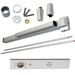 KIT - Alarmed SVR Surface Vertical Rod Exit Device, 110MD NL-OP Nightlatch Cylinder Assembly, 36in x 84in, Grade 1, 689/SP28 Powder-Coated Aluminum