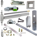 KIT - CD (Cylinder Dogging, Requires 1-1/4in Mortise Cylinder), SVR (Surface Vertical Rod) Smooth Exit Device, 990 Nightlatch Trim (Requires Rim Cylinder), Less Bottom Rods, 36in x 84in, Grade 1, 630/US32D Stainless Steel