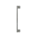 Latch Protector for Narrow Stile Keypad Locks, Overall Size 2-7/8in x 20-1/2in, Cutout Size 16-1/2in, SL Silver Coated