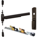 KIT - Fire-Rated (No Dogging), QEL (Quiet Electric Latch Retraction), SVR (Surface Vertical Rod) Grooved Exit Device, 990TP Thumb Piece Trim, Non-Handed, No Dogging, 48in x 84in, Grade 1, 710/313AN Dark Bronze Anodized