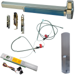 KIT - Alarmed (Requires 1-1/4in Mortise Cylinder), CVC (Concealed Vertical Cable) Grooved Exit Device, RX (Request to Exit Switch), 990 Dummy Pull Trim, 48in x Up to 96in, No Dogging, Grade 1, 626/US26D Satin Chrome