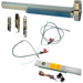 KIT - Alarmed (Requires 1-1/4in Mortise Cylinder), CVC (Concealed Vertical Cable) Grooved Exit Device, RX (Request to Exit Switch), Exit Only No Trim, 48in x Up to 96in, No Dogging, Grade 1, 626/US26D Satin Chrome