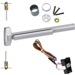 KIT - Fire-Rated, CVR (Concealed Vertical Rods) Exit Device, RX (Request to Exit Switch), 110MD-NL Night Latch Cylinder Assembly, 36in x Up to 96in, No Dogging, Grade 1, 626/US26D Satin Chrome