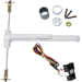 KIT - Fire-Rated, CVR (Concealed Vertical Rod) Smooth Exit Device, RX (Request to Exit Switch), 110MD-NL-OP Nightlatch Trim (Requires Rim Cylinder), 36in x Up to 96in, No Dogging, Grade 1, 626/US26D Satin Chrome