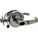 Grade 1 Electrified Newport Cylindrical Lever, FS/FSE, Field Selectable, 12-24VDC, M92 - Request to Exit (REX), Large Format IC 6-Pin Prep Less LFIC with Disposable Plastic Core, 2-3/4in Backset, ANSI Strike SA114, 626/US26D Satin Chrome