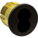 LFIC Mortise Housing Less Core, 1-1/4in Straight Cam, Standard Collar, 613E/US10BE Dark Oxidized Satin Bronze