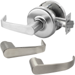 KIT - Grade 1 Passage x Blank Plate Princeton Cylindrical Lever, 2-3/4in Backset, ANSI Strike SA114, 626/US26D Satin Chrome